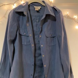 Puli blue button up shirt size 4